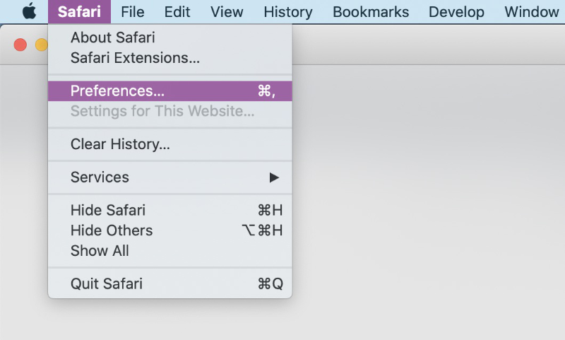 safari preferences on mac